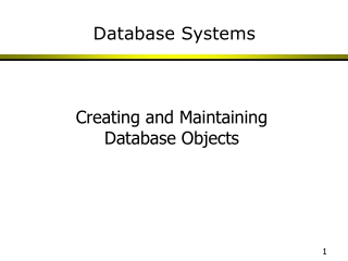 Database Systems