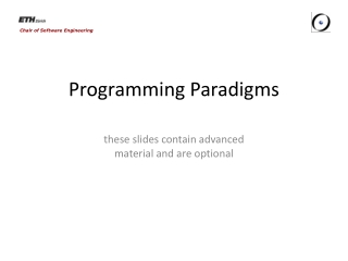 Programming Paradigms