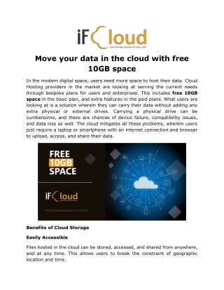 Free 10GB Space in United Kingdom