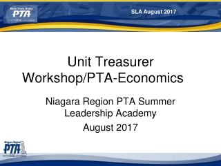 Unit Treasurer Workshop/PTA-Economics