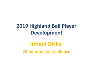 2019 Highland Ball Player Development