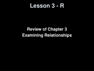 Lesson 3 - R