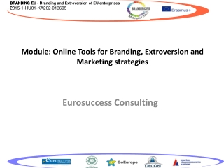 Module: Online Tools for Branding, Extroversion and Marketing strategies