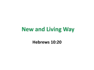 New and Living Way