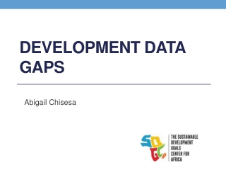 Development data gaps