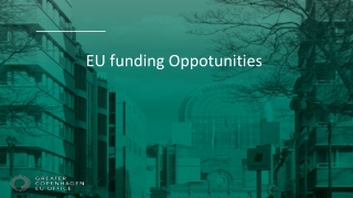 EU funding Oppotunities