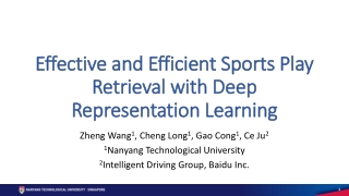 Effective and Efficient Sports Play Retrieval with Deep Representation Learning