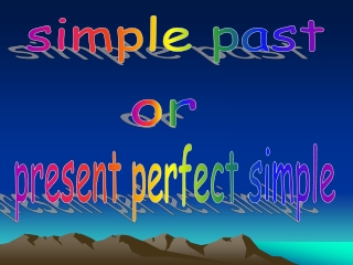 simple past