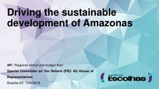 Driving the sustainable development of Amazonas