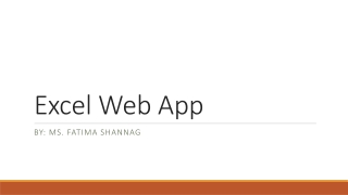 Excel Web App