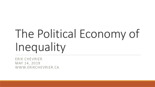 The Political Economy of Inequality