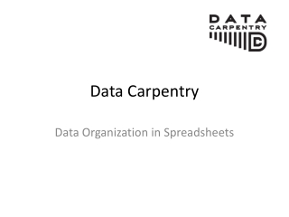 Data Carpentry