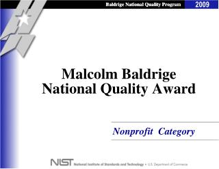 Malcolm Baldrige National Quality Award