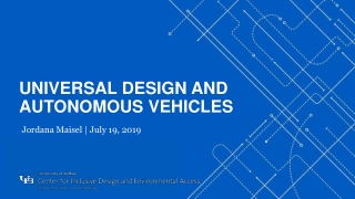 Universal Design and Autonomous Vehicles