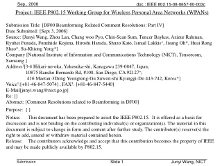 Project: IEEE P802.15 Working Group for Wireless Personal Area Networks (WPANs)