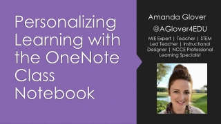 Personalizing Learning with the OneNote Class Notebook