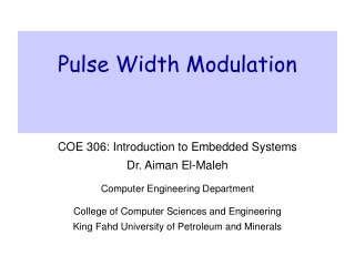 Pulse Width Modulation