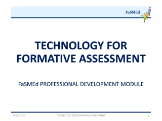 TECHNOLOGY FOR FORMATIVE ASSESSMENT