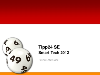 Tipp24 SE Smart Tech 2012