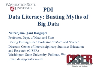 PDI Data Literacy: Busting Myths of Big Data