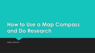 How to Use a Map Compass and Do Research