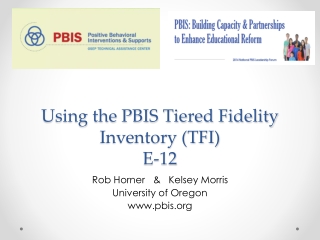 Using the PBIS Tiered Fidelity Inventory (TFI) E-12