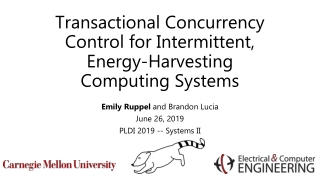 Transactional Concurrency Control for Intermittent, Energy-Harvesting Computing Systems