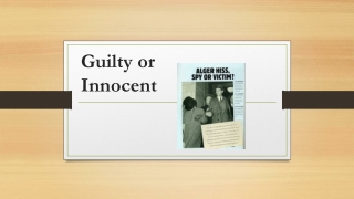 Guilty or Innocent