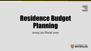 Residence Budget Planning