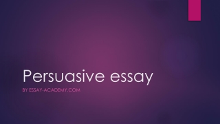 Persuasive essay