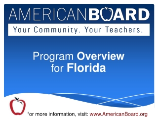 Program Overview for Florida