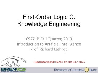 First-Order Logic C: Knowledge Engineering