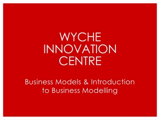 Wyche Innovation Centre