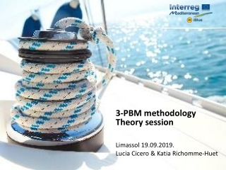 3-PBM methodology Theory session Limassol 19.09.2019. Lucia Cicero &amp; Katia Richomme-Huet