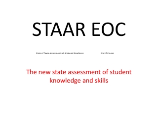 STAAR EOC