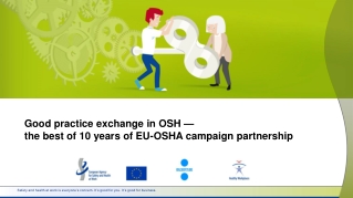 Good practice exchange in OSH — the best of 10 years of EU-OSHA campaign partnership