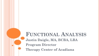 Functional Analysis