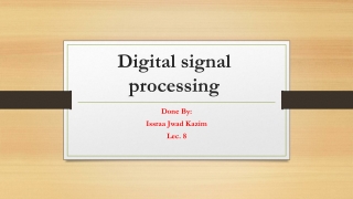 Digital signal processing