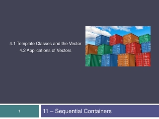 11 – Sequential Containers