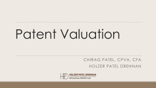 Patent Valuation