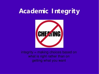 Academic Integrity