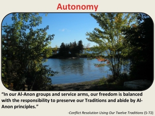 Autonomy