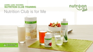 Learn. Lead. Succeed. Nutrition Club training