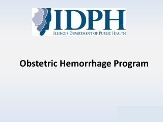 Obstetric Hemorrhage Program