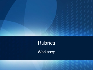 Rubrics