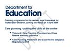 Care planning - putting the child at the centre Volume 2: Care Planning, Placement and Case Review statutory guidance