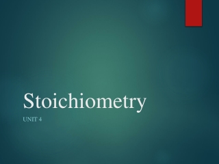 Stoichiometry