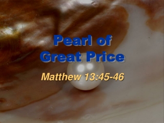 Pearl of Great Price