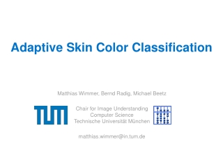 Adaptive Skin Color Classification