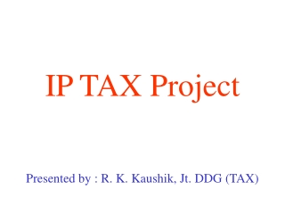 IP TAX Project
